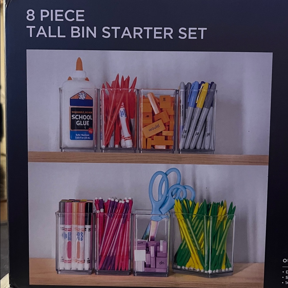 Eight piece tall stackable bin starter set - Picture 5 of 9